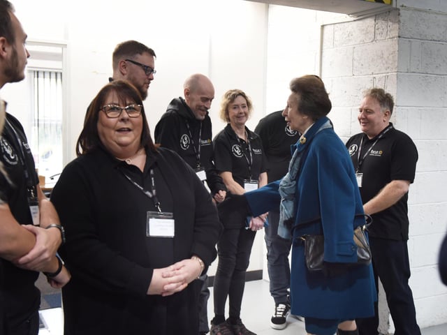 The Princess Royal visits Focus SB in St Leonards on November 22 2023.