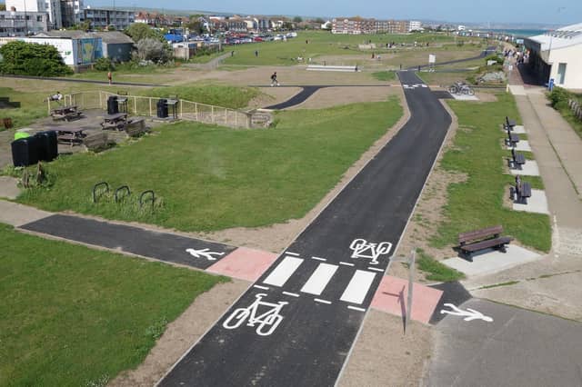 New West Sussex village cycle path completed.