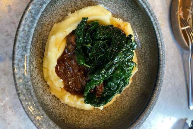 We were saved the best to last however, when we ordered a smooth lamb stew surrounded by baked mash potato and topped with buttery Cavelo Nero.