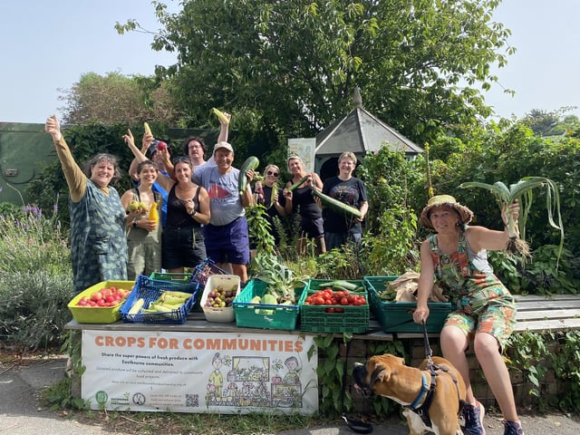 The growers celebrating