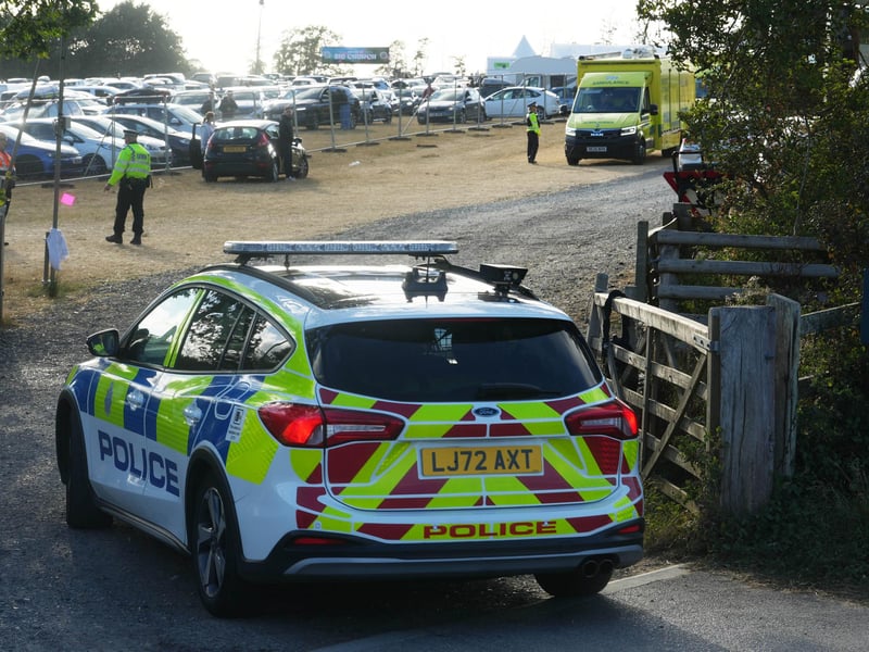 Police on the scene