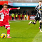 Harry Forster in action for Crawley last season | Picture: Grant Mansfield/Mansfield Media
