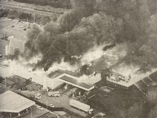 Observer photographer Richard Quick took a photo of the dramatic scene from a helicopter.