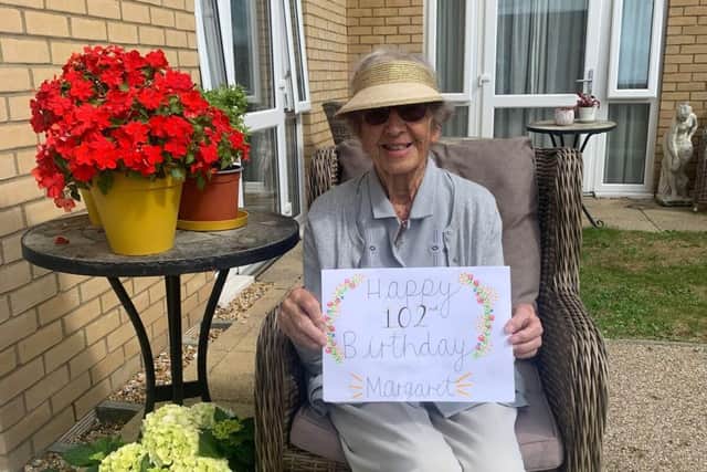 Margaret on her birthday 
