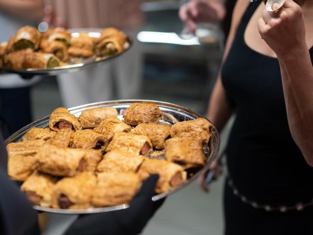The sausage rolls are delicious