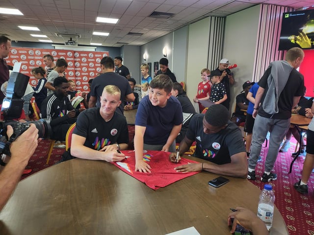 Crawley Town signing session