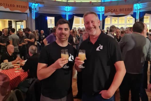 Brewers Mark and Gavin at Eastbourne Beer Festival
