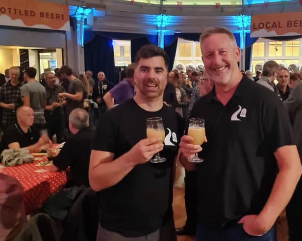 Brewers Mark and Gavin at Eastbourne Beer Festival
