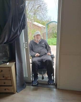Carl Murphy is full-time wheelchair user who can't get through the doors of his Churchill Road property
