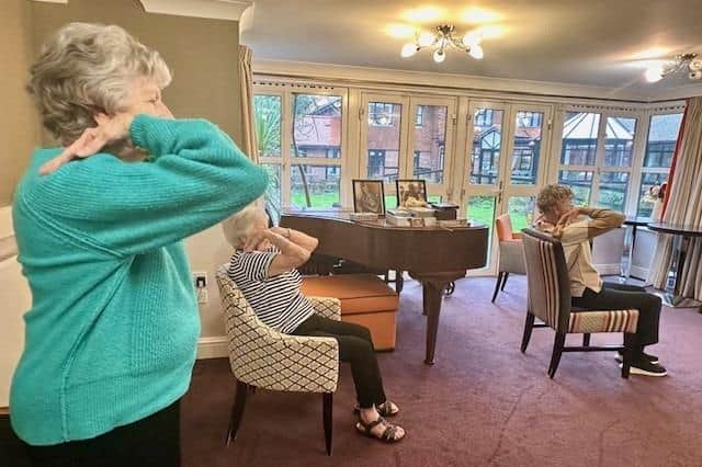 Residents taking part in an activity. Picture: Guild Care