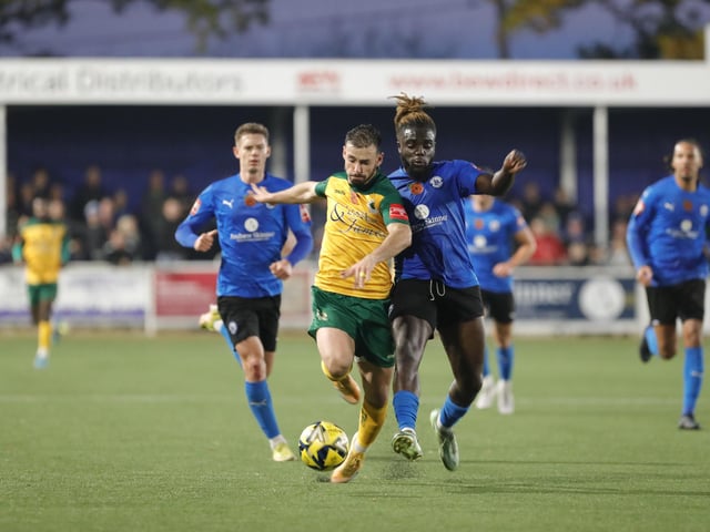 Action from Horsham's entertaining - but ultimately disappointing - 5-3 defeat at Billericay Town in the Isthmian Premier