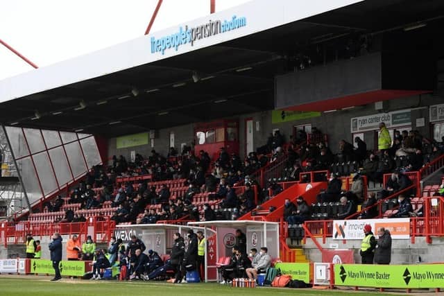 Crawley Town's Broadfield Stadium has a capacity on 6,134.