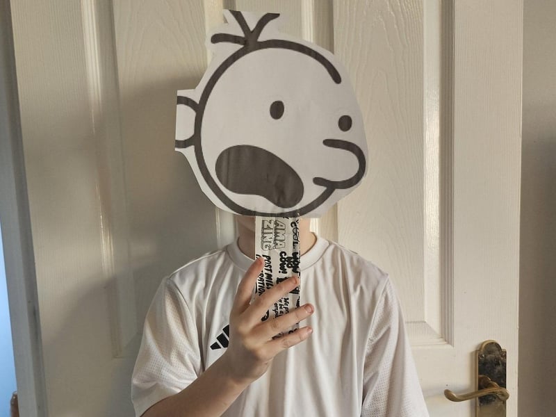 Kelly Measor sent in this picture of Mason as Diary Of The Wimpy Kid for his last World Book Day before high school