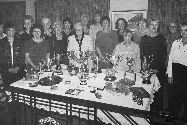 Burntisland Golf House Club ladies section at their prize-giving.