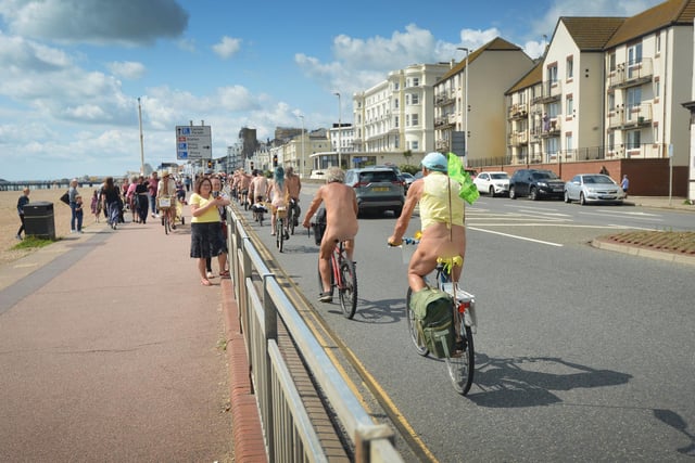 World Naked Bike Ride in Hastings 22/8/21