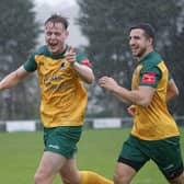 Action from Horsham's FA Trophy win at Larkhall Athletic