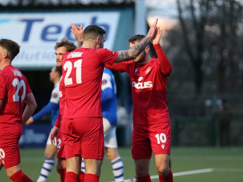Worthing in action away to Tonbridge Angels in National League South