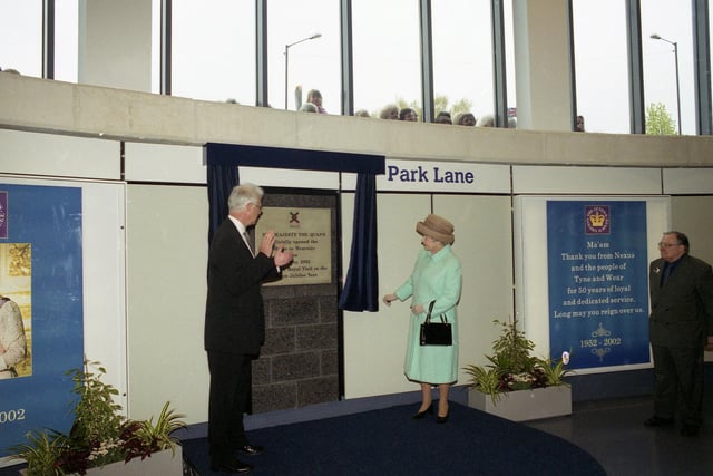 The Queen at Park Lane Metro in 2002. Were you there?