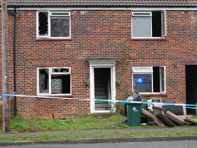 West Sussex Fire & Rescue Service said they were called at 11.47am on December 31 to reports of a fire involving a property on Shipley Road in Ifield