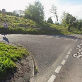 There is a report of a rolled over car on Saddlescombe Road near Devil's Dyke. Photo: Google Street View
