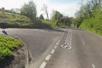 There is a report of a rolled over car on Saddlescombe Road near Devil's Dyke. Photo: Google Street View