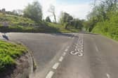 There is a report of a rolled over car on Saddlescombe Road near Devil's Dyke. Photo: Google Street View