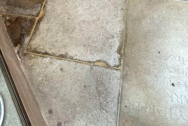 Treasury floor, Chichester Cathedral