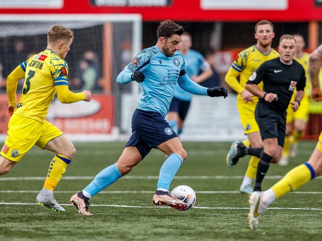 Action from Eastbourne Borough's 3-1 defeat at home to Havant and Waterlooville in National League South