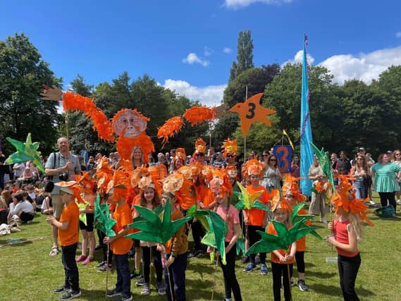 Natural World themed children's parade