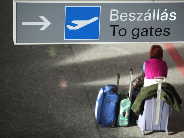 Listz Ferenc International Airport saw 65 per cent of flights delayed, and 2.1 per cent cancelled. Picture by BALINT PORNECZI/AFP via Getty Images