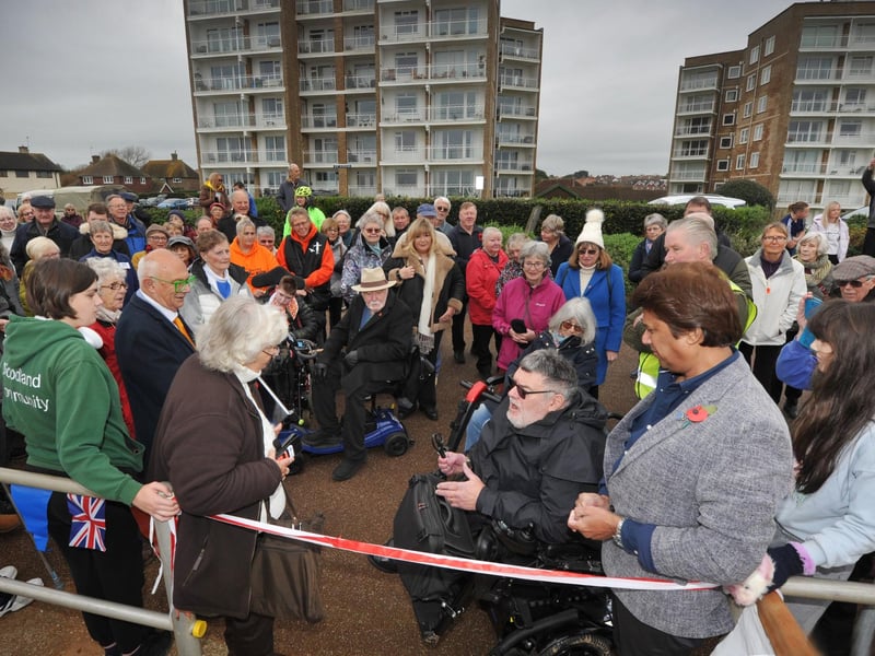 The soft opening of Bexhill Beach Garden on November 9 2024.