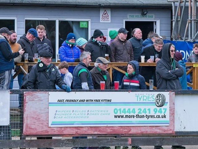 Burgess Hill Bbeat Corinthian 4-1 with two goals from Dan Perry and one each from Dave Martin and Martyn Box. Picture by Chris Neal
