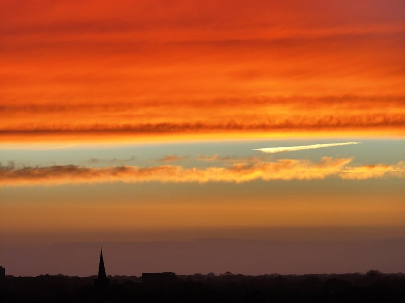 A perfect Sussex sunset.
