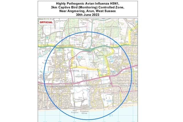 Housing and movement restrictions for birds have been put in place by the Department for Environment, Food and Rural Affairs (DEFRA) after the discovery of the strain, named H5N1, last week. Photo: West Sussex County Council