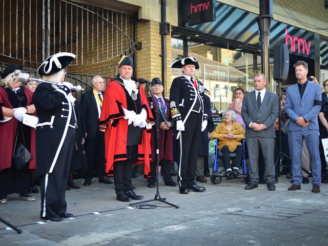 Hastings' Proclamation: The Mayor of Hastings, Cllr James Bacon, read the local Proclamation of the new King at 3pm on Sunday 11 September in Queens Square.
