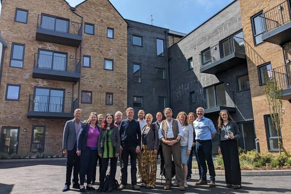 Councillors, council officers and working partners gathered this week to mark the official opening of Stowe Place.