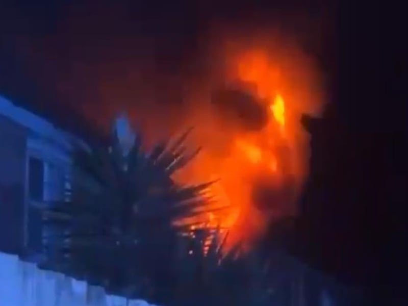 The fire broke out at about 11pm on September 17. Photo: contributed