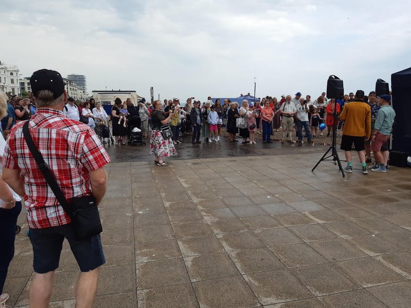 The Worthing Fishermen Society celebration on Sunday, bestowing honours upon Norman Bashford and his family