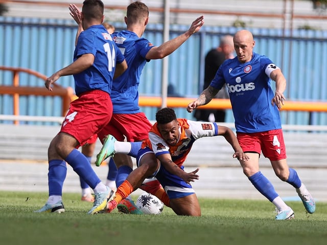 Action from Worthing's visit to Braintree in National League South