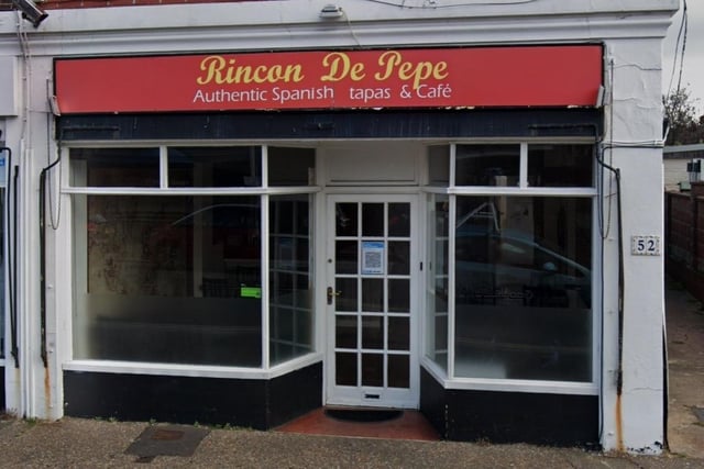 Rincon de Pepe at 52 South Street, Worthing, serves traditional Spanish dishes. It has a rating of 4.7 stars from 376 reviews.