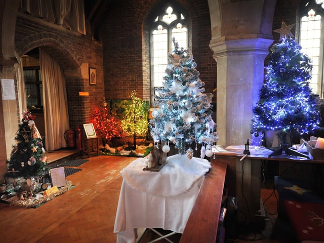 Christmas Tree Festival 2024 at St Michael & All Angels, Glassenbury Drive, Bexhill.
