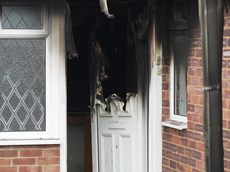 The scene of the fire. Picture: Sussex News and Pictures