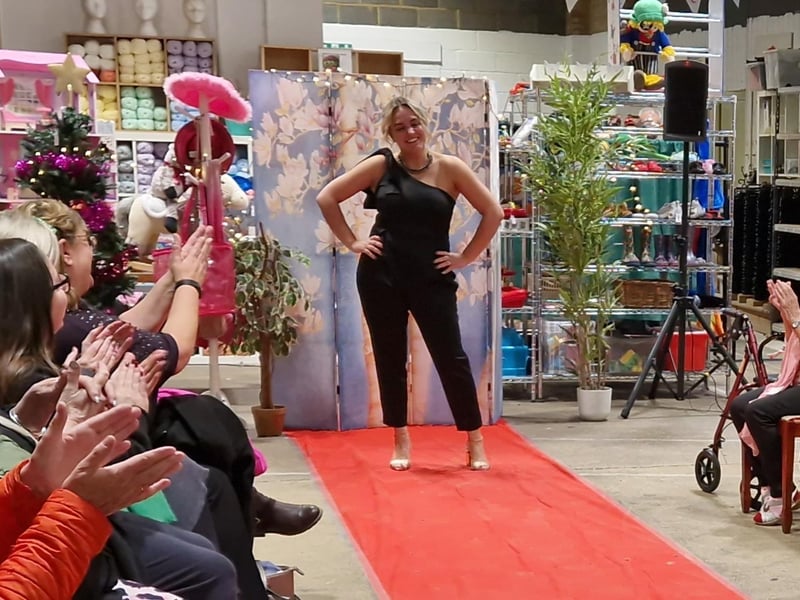 Becky Sinclair from the marketing team wore a new ASOS jumpsuit and New Look shoes