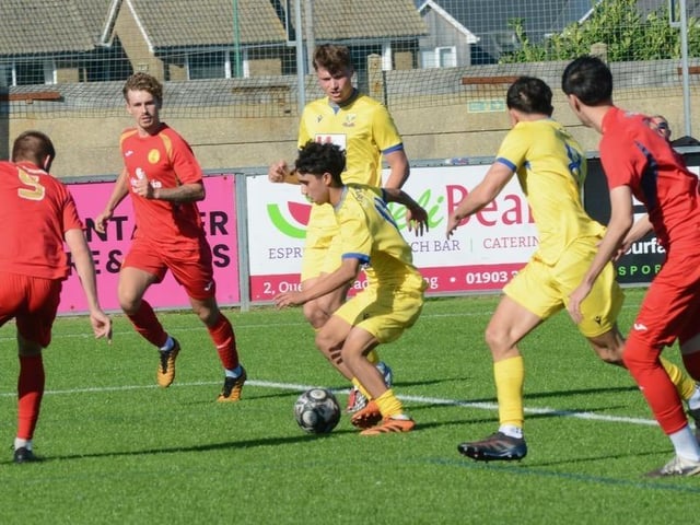 Lancing beat Newhaven 3-1 at Culver Road. Photographer Stephen Goodger caught the action