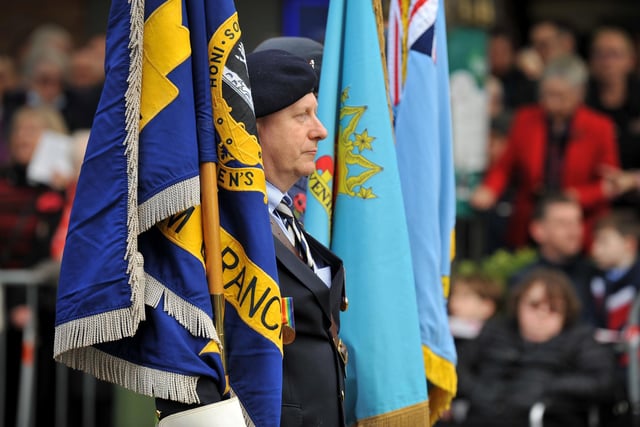 Remembrance Sunday service in Horsham. Pic S Robards SR2211131