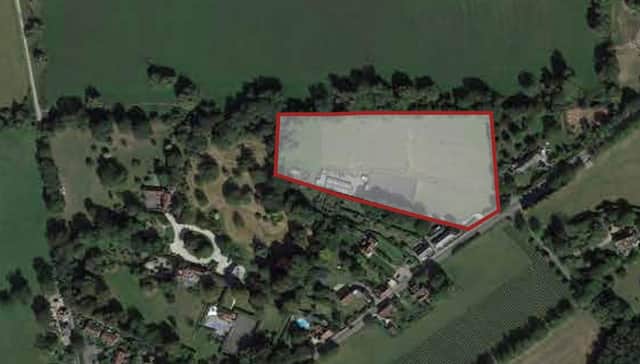 Plans to demolish a stables in Halnaker and replace it with 26 homes have been submitted to Chichester District Council. Image: SK Planning Services