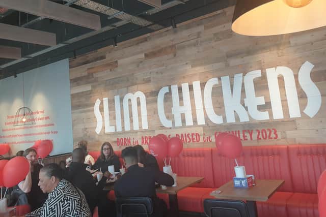 Inside Slim Chickens in Crawley