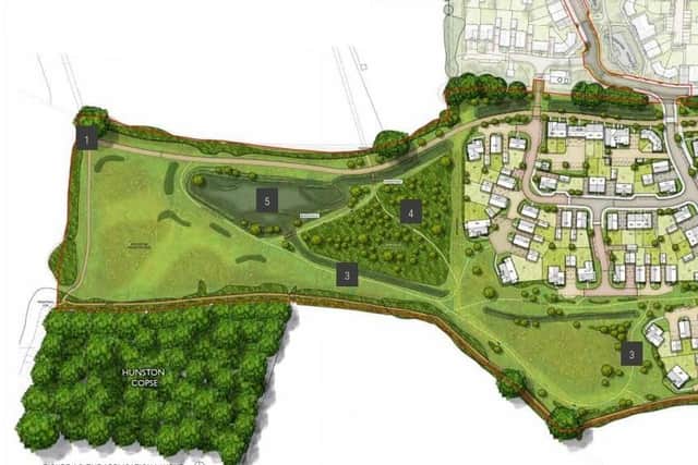 Proposed layout of the new development in North Mundham