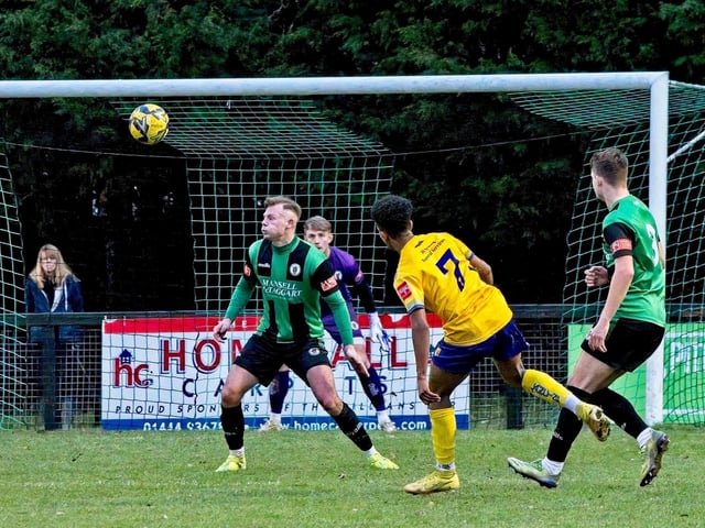 Images from Burgess Hill Town v Lancing, which finished 4-4 in an Isthmian south east thriller
