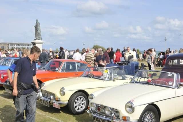 MG owners at Eastbourne at a previous South Downs Run